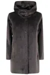 Rrd Velour Neo Parka Wom Jacket In Gray