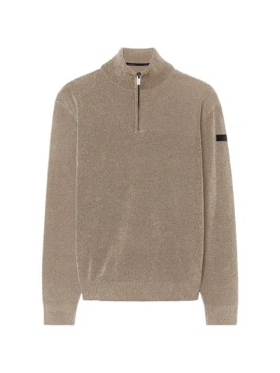 Rrd Velvet Quarter-zip Knitted Sweater In Multi