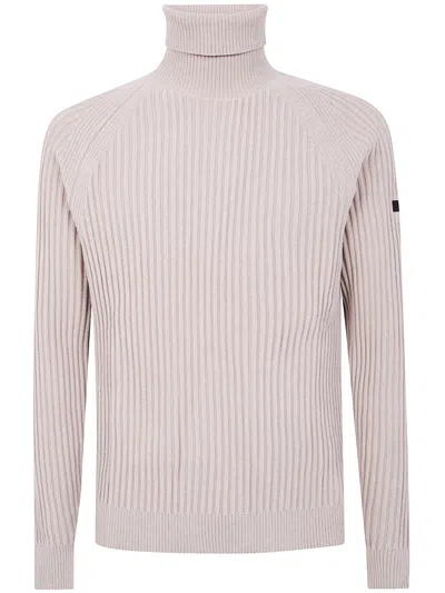 Rrd "velvet Rave Turtleneck Knit" Sweater In Neutral