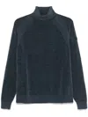 Rrd Velvet Turtleneck Sweter In Blue