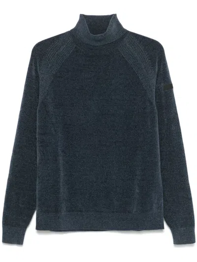 Rrd Velvet Turtleneck Sweter In Blue