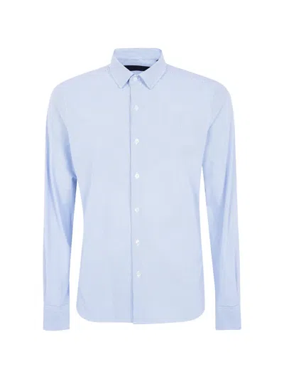 Rrd Vertical-stripe Shirt In Blue