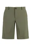 Rrd Week End Bermuda Shorts In Stretch Fabric In Green
