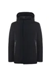 Rrd Lightweight Polyamide Blend Jacket With High Collar And Front Zip Closure In Nero