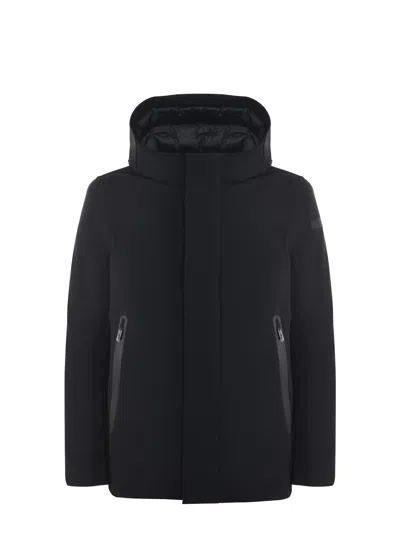 Rrd "winter Parka Mdm" Down Jacket In Nero