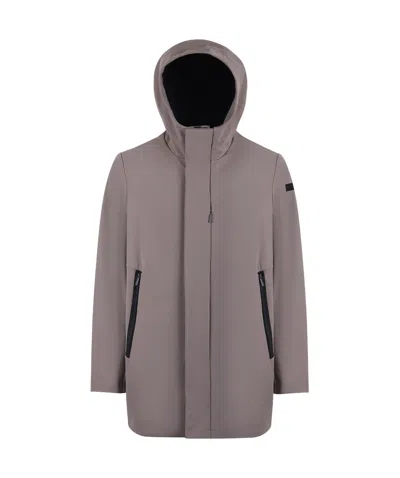 Rrd Winter Thermo Logo Patch Hooded Jacket In Gray