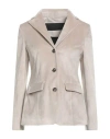Rrd Woman Blazer Beige Size 12 Polyamide, Elastane, Polyester In Neutral