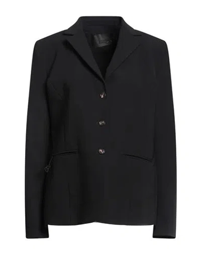 Rrd Woman Blazer Black Size 10 Polyamide, Elastane
