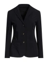 Rrd Woman Blazer Black Size 14 Polyamide, Elastane, Polyester