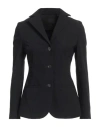 Rrd Woman Blazer Black Size 2 Polyamide, Elastane In Black