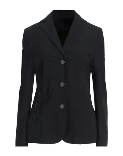 Rrd Woman Blazer Black Size 6 Polyamide, Elastane