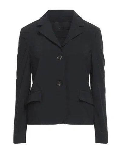 Rrd Woman Blazer Black Size 12 Polyamide, Elastane