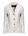 Rrd Woman Blazer Light Grey Size 10 Polyamide, Elastane In Grey