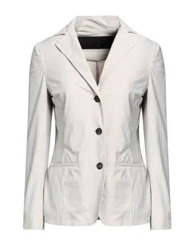 Rrd Woman Blazer Light Grey Size 10 Polyamide, Elastane