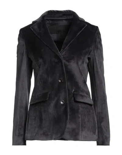 Rrd Woman Blazer Midnight Blue Size 10 Polyamide, Elastane, Polyester In Blue