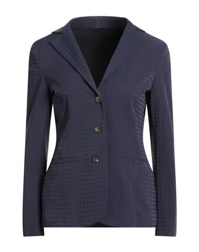Rrd Woman Blazer Midnight Blue Size 14 Polyamide, Elastane