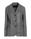 Rrd Woman Blazer White Size 10 Polyamide, Elastane