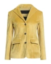 Rrd Woman Blazer Yellow Size 4 Polyamide, Elastane, Polyester