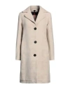 Rrd Woman Coat Beige Size 10 Wool, Polyamide In Neutral
