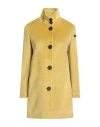 Rrd Woman Coat Yellow Size 2 Polyester, Elastane