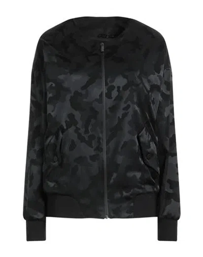 Rrd Woman Jacket Black Size 6 Polyester, Elastane In Black