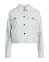 Rrd Woman Jacket Light Grey Size 10 Polyamide, Cotton, Elastane In White
