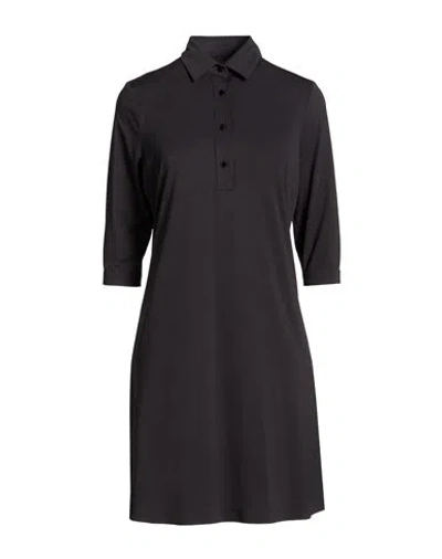 Rrd Woman Midi Dress Black Size 10 Polyamide, Elastane