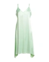 Rrd Woman Midi Dress Light Green Size 6 Polyester, Elastane In Multi