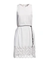Rrd Woman Midi Dress Light Grey Size 8 Polyamide, Elastane In Grey