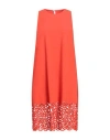 Rrd Woman Midi Dress Orange Size 10 Polyamide, Elastane