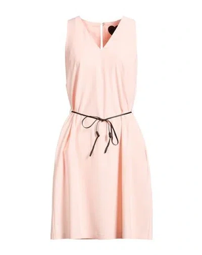 Rrd Woman Midi Dress Salmon Pink Size 8 Polyamide, Elastane