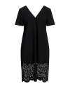 Rrd Woman Mini Dress Black Size 6 Polyamide, Elastane
