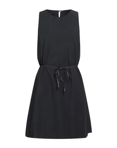Rrd Woman Mini Dress Black Size 10 Polyamide, Elastane