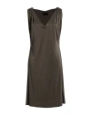 Rrd Woman Mini Dress Dark Green Size 12 Cupro, Elastane
