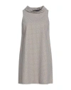Rrd Woman Mini Dress Light Grey Size 10 Polyamide, Elastane In Grey
