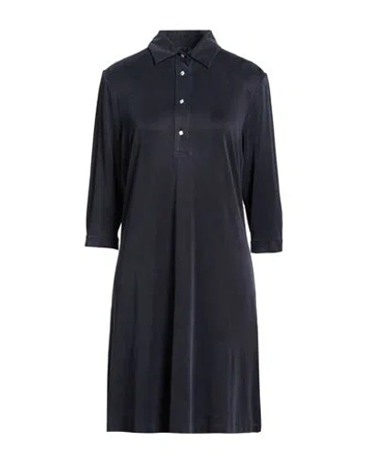 Rrd Woman Mini Dress Midnight Blue Size 6 Cupro, Elastane