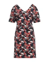 Rrd Woman Mini Dress Tomato Red Size 6 Polyamide, Elastane In Tomato Red