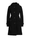 Rrd Woman Overcoat & Trench Coat Black Size 6 Wool, Polyamide, Elastane In Black