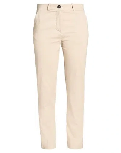 Rrd Woman Pants Beige Size 10 Cotton, Polyamide, Elastane In Neutral