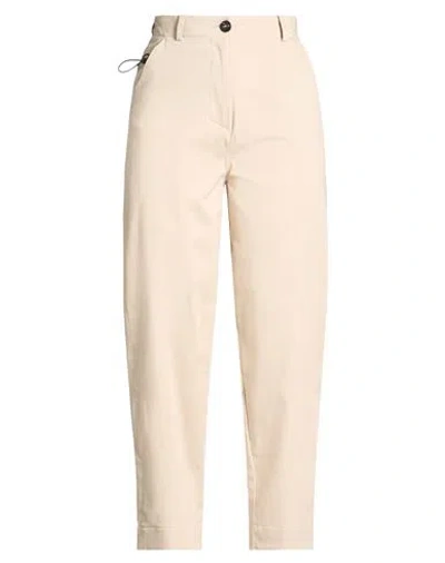 Rrd Woman Pants Beige Size 6 Cotton, Polyamide, Elastane In Neutral