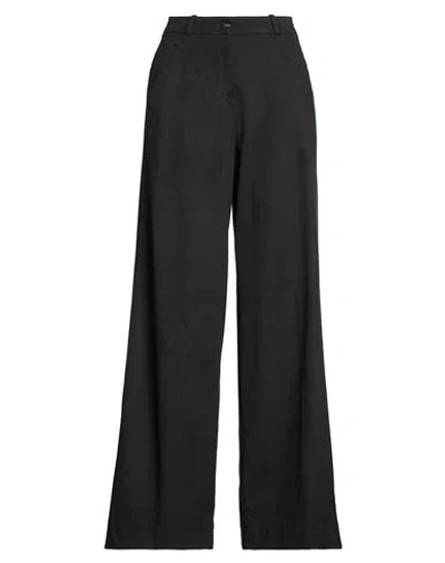 Rrd Woman Pants Black Size 8 Polyester, Elastane