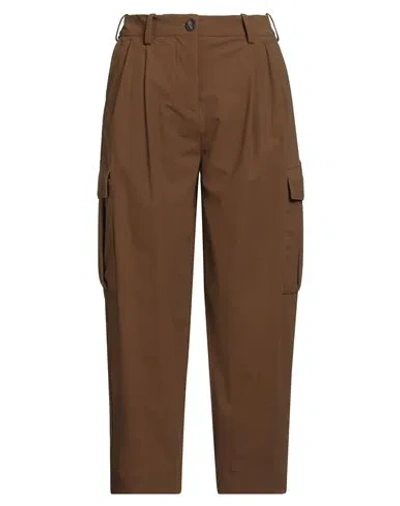Rrd Woman Pants Brown Size 4 Polyamide, Elastane