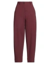Rrd Woman Pants Burgundy Size 6 Polyamide, Elastane, Polyester In Red