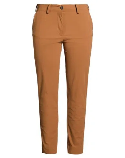 Rrd Woman Pants Camel Size 10 Polyamide, Elastane In Brown