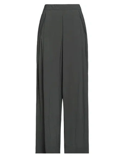 Rrd Woman Pants Dark Green Size 6 Polyamide, Elastane In Black