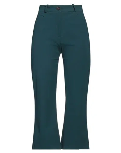 Rrd Woman Pants Deep Teal Size 6 Polyamide, Elastane In Green