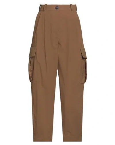Rrd Woman Pants Khaki Size 6 Polyamide, Elastane In Brown