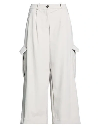 Rrd Woman Pants Light Grey Size 6 Polyamide, Elastane In White