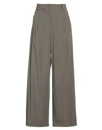 Rrd Woman Pants Military Green Size 2 Polyamide, Elastane In Green