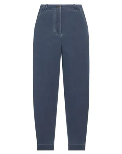 Rrd Woman Pants Navy Size 6 Polyamide, Elastane In Navy Blue
